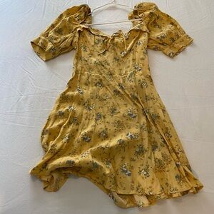 Reformation gold dress